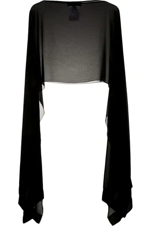 TALBOT RUNHOF Sheer poncho top