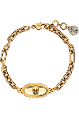 Alexander McQueen Skull-detail chain-link bracelet