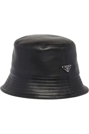 Prada Leather bucket hat