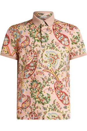 Etro Floral paisley print polo shirt