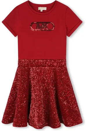 Michael Kors Logo-print sequin-embellished dress