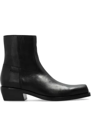 VERSACE Luciano leather ankle boots