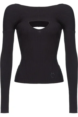 Pinko Cut-out ribbed-knit jumper