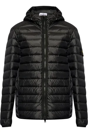 Stone Island Compass-logo hooded down jacket