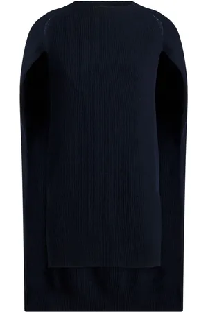 Etro Ribbed cashmere cape top