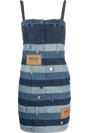 Moschino Patchwork-design denim minidress