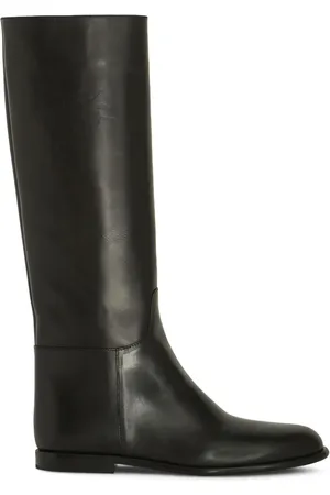 Etro Debossed-logo leather riding boots