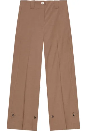 Ganni Adjustable-leg tailored trousers