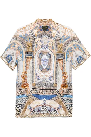 Camilla Camp-collar shirt