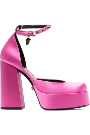 VERSACE Medusa Aevitas crystal-embellished pumps