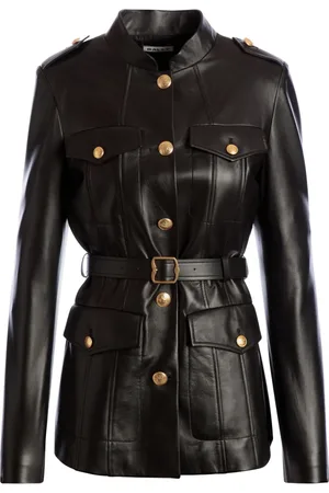 Bally Belted leather jacket