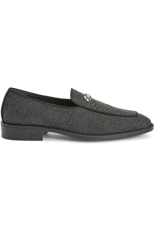 Giuseppe Zanotti Crocodile-effect leather loafers