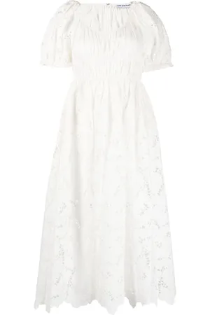 Self-Portrait Flared lace midi dress