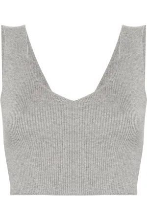 Twin-Set Ribbed crop top