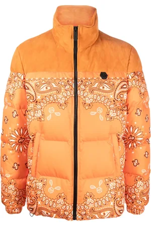Philipp Plein Bandana-print padded jacket
