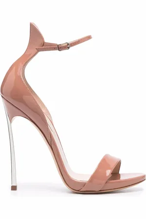 Casadei 125mm Blade patent-leather sandals