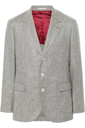 Brunello Cucinelli Herringbone-pattern blazer