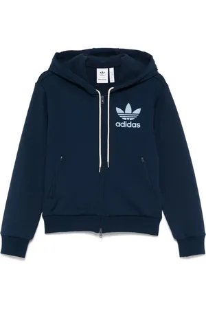 adidas X Wales Bonner logo-flocked hoodie
