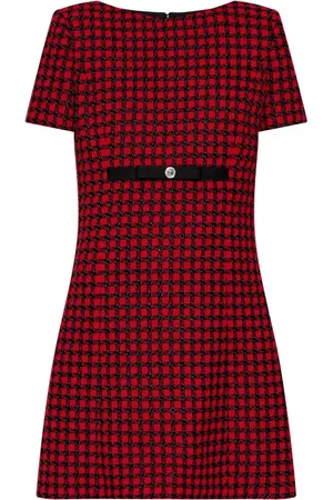 VERSACE Medusa tweed mini dress