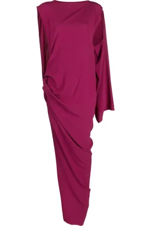 Rick Owens Asymmetric gathered maxi dress
