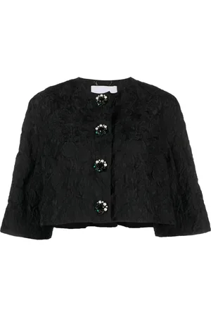 Erdem Textured cropped jacket