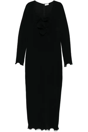 MAGDA BUTRYM Floral-appliqu?? maxi dress