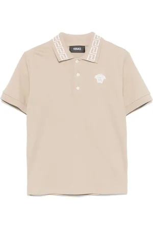 VERSACE Medusa-embroidered polo shirt