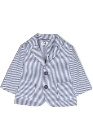 Il gufo Striped single-breasted blazer