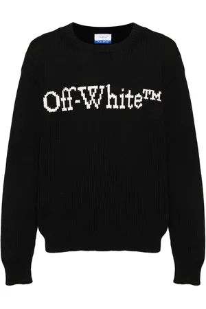 OFF-WHITE Intarsia-knit logo jumper