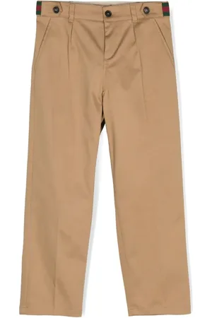 Gucci Web Stripe cotton trousers