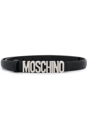 Moschino Logo plaque belt