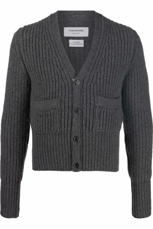 Thom Browne Patch-pocket cashmere cardigan