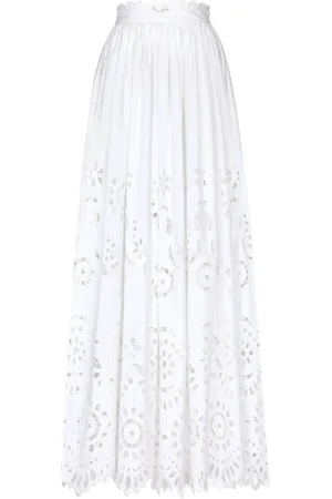 Dolce & Gabbana Scallop-hem maxi skirt