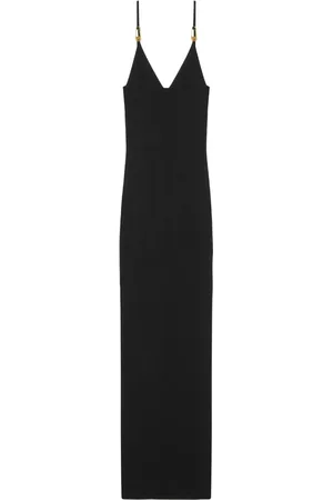 VERSACE Safety Pin slip midi dress