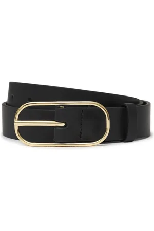 ANINE BING Harper leather buckle belt