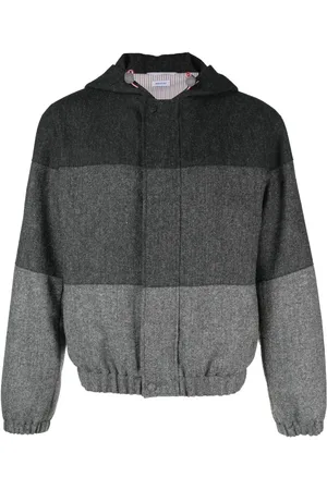 Thom Browne Padded colour-block panel jacket