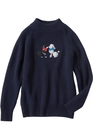 Familiar Dog-appliqu??d jumper