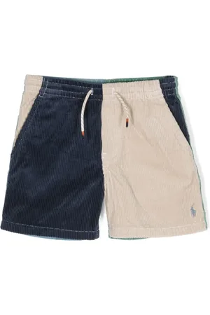Ralph Lauren Colour-block drawstring cotton shorts