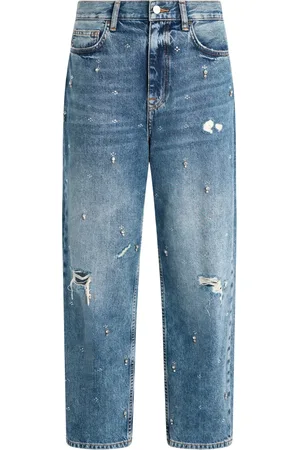 Liu Jo Straight-leg rhinestone-embellished jeans