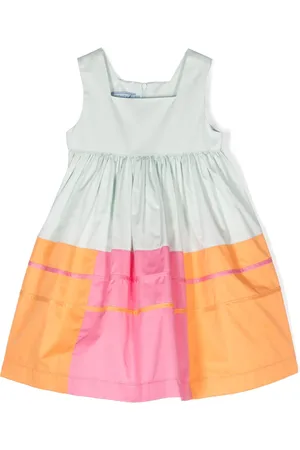 Mimisol Colour-block ruched dress