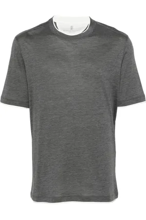 Brunello Cucinelli Contrast-trim T-shirt