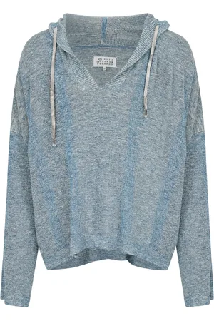 Maison Margiela Drawstring hood v-neck sweater