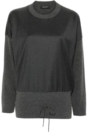 Fabiana Filippi Flannel-front cropped sweater