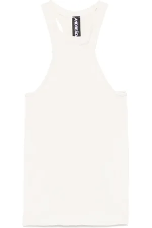 andre damo Fine ribbed tank top