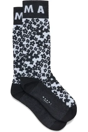 Marni Intarsia-knit logo socks