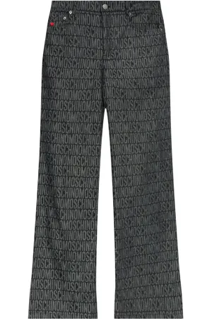 Moschino Monogram-jacquard trousers