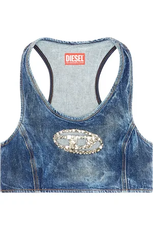 Diesel De-Top-Fsd crystal-embellished top