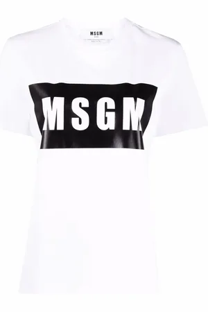 Msgm Logo-print cotton T-shirt