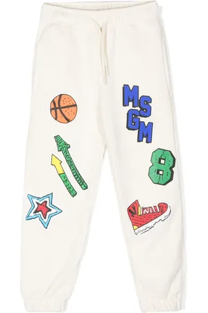 Msgm Logo-print tapered trousers