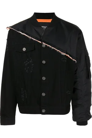 MOSTLY HEARD RARELY SEEN Patchwork panelled denim jacket